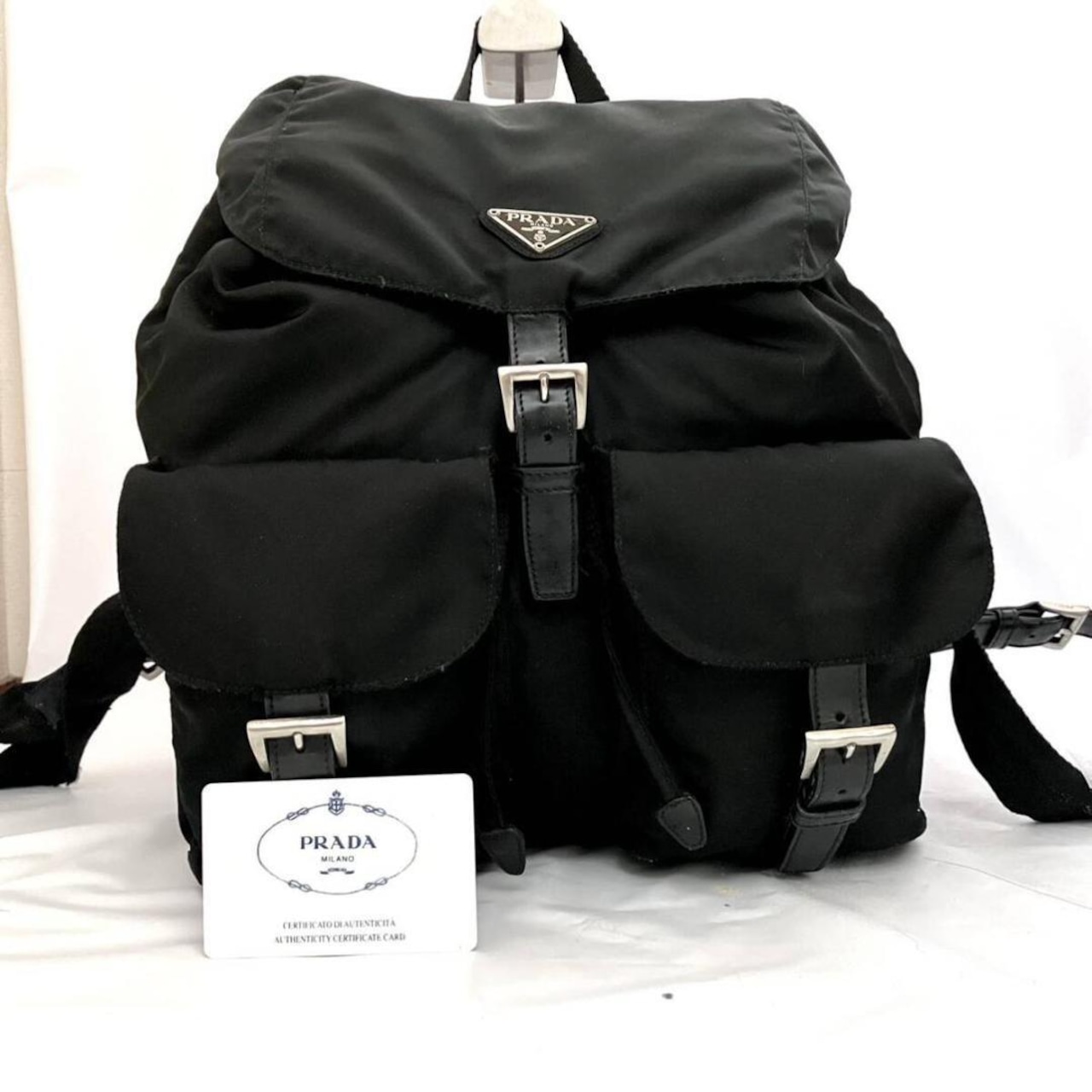 2000 【定番・美品】 PRADA ナイロン リュック ナイロン ブラック 