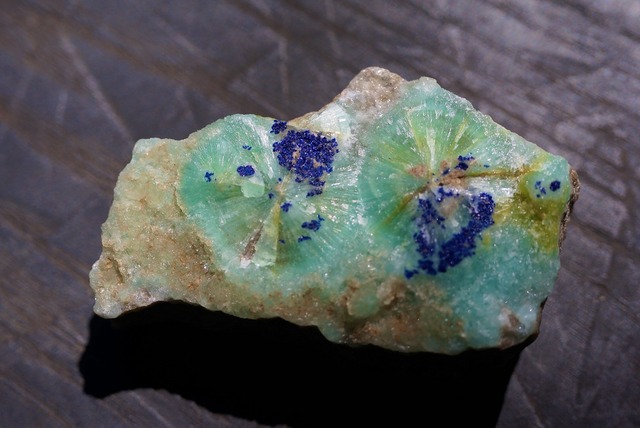 ブルーアラゴナイト / アズライト　Aragonite with Azurite ②