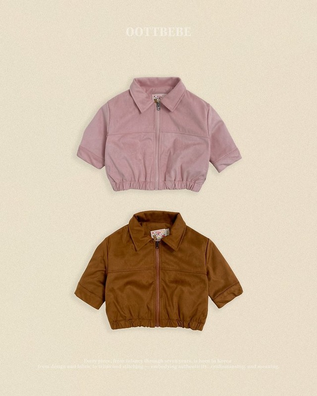 【取寄】oottbebe｜brownie suede jacket｜ブラウニースエードジャケット｜XS-XL｜kids｜26 autumn