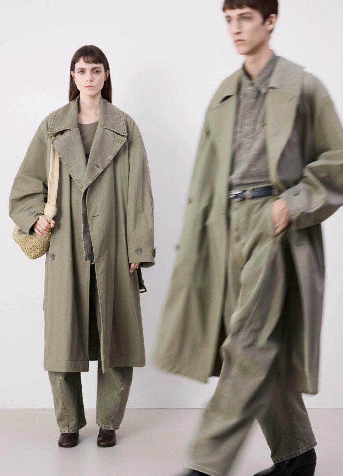 LEMAIRE / TIBETAN TRENCH -light olive- | PAY ID