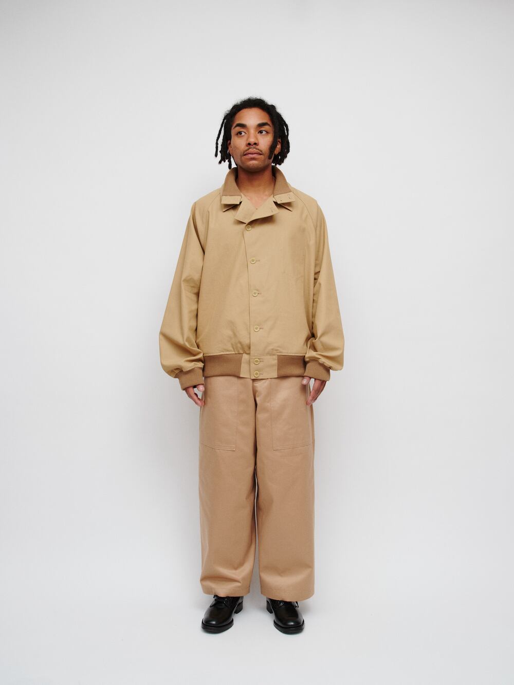 DIGAWEL“ Trench shirt blouson Navy” | Lapel online store