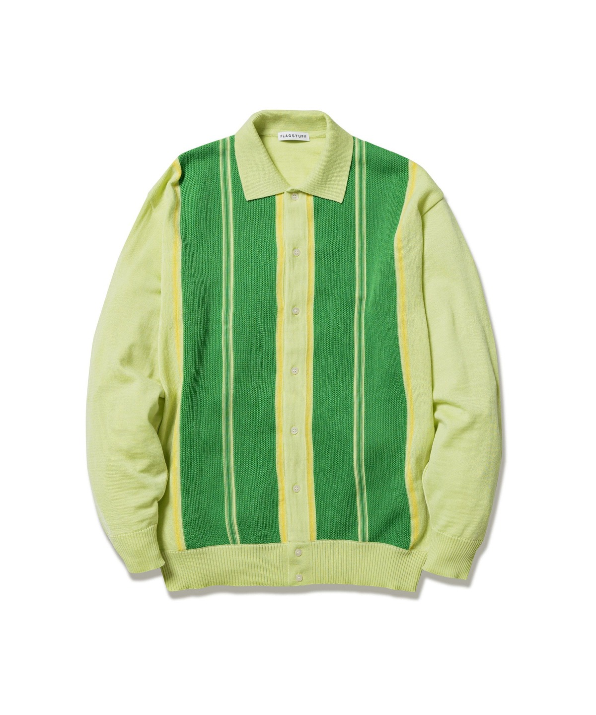 F-LAGSTUF-F】STRIPE CARDIGAN (GREEN) | HEIGHTS Online Store
