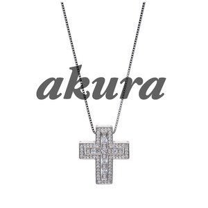 S925 24k Cross Necklace silver