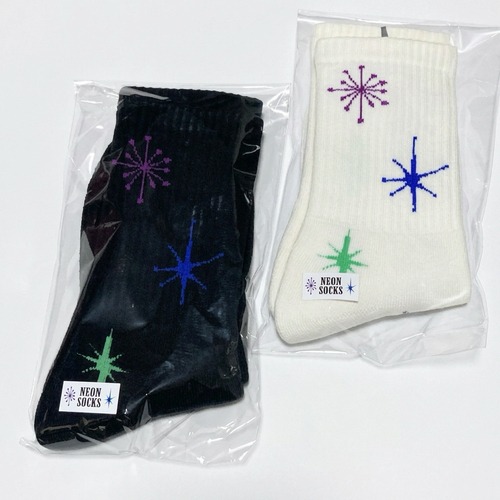 RWCHE　NEON SOCKS   ローチ　靴下　ホワイト / ブラック