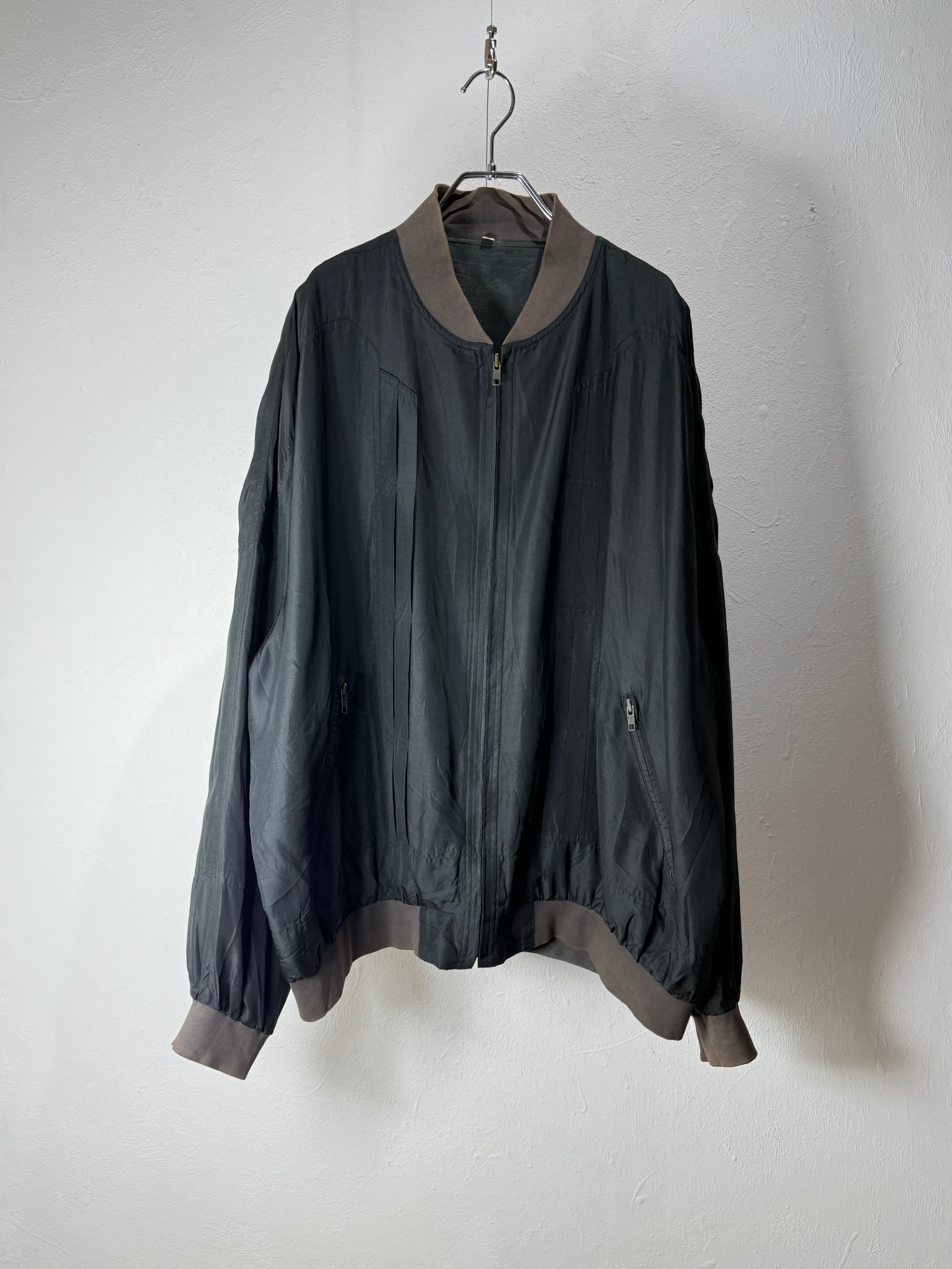 90s Eur 100% Silk Faded Blouson