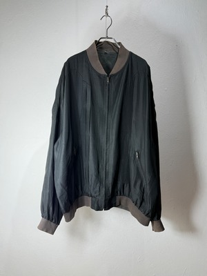 90s Eur 100% Silk Faded Blouson