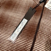 タグ付き/未使用品 イタリア製 PIERO GAZZARRINI UOMO チェック柄風 ハーフジップ 半袖Tシャツ カットソー 46 /ブラウン