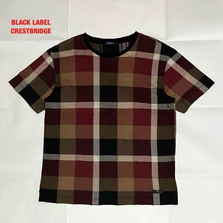 希少】BURBERRY BLACK LABEL バーバリー 総柄シャツ モノグラム 希少】BURBERRY BLACK LABEL バーバリー 総柄シャツ モノグラム