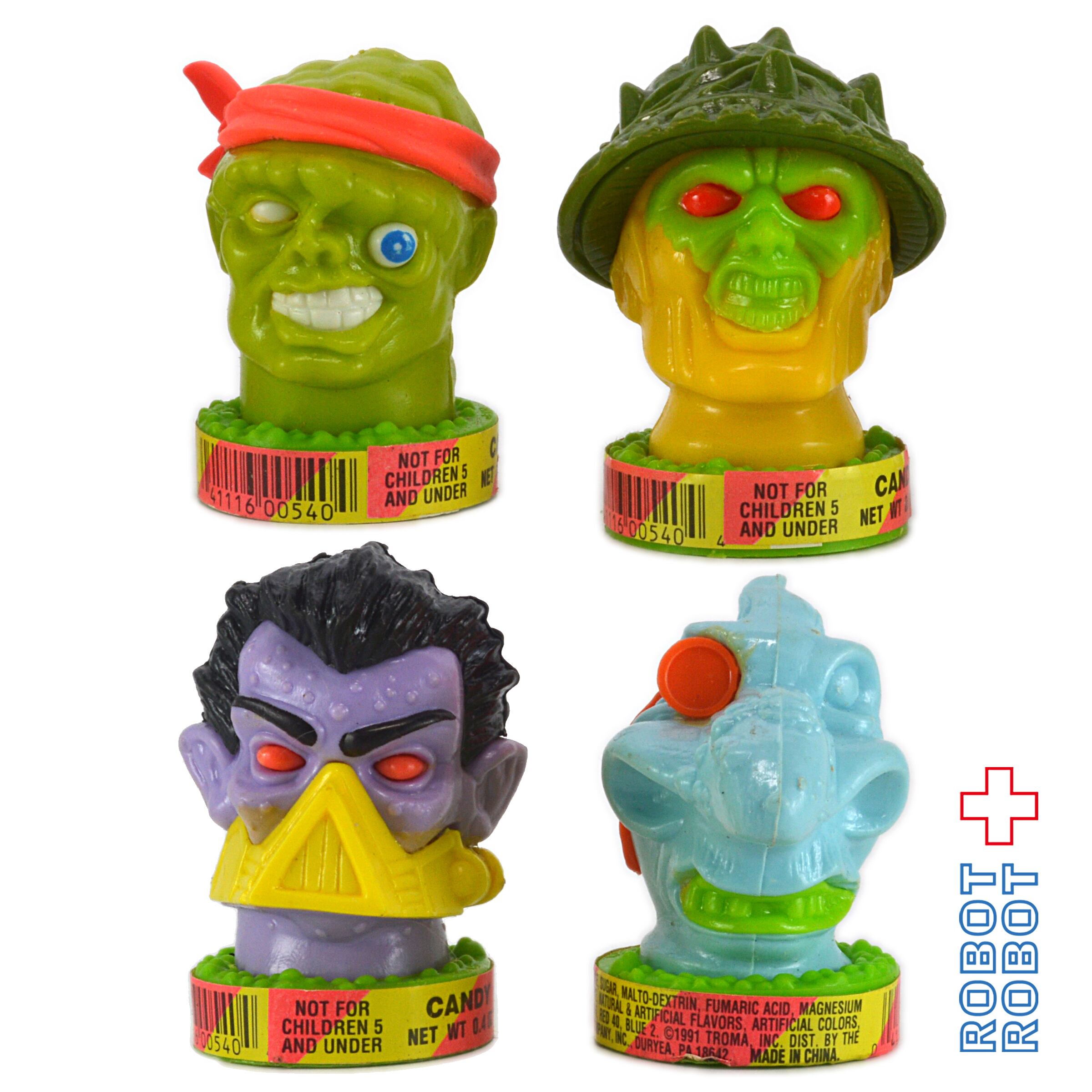 Toxic Crusaders Candy コンテナ 悪魔の毒々モンスター 悪魔の毒々モンスター キャンディー・コンテナ 4種セット フィギュア