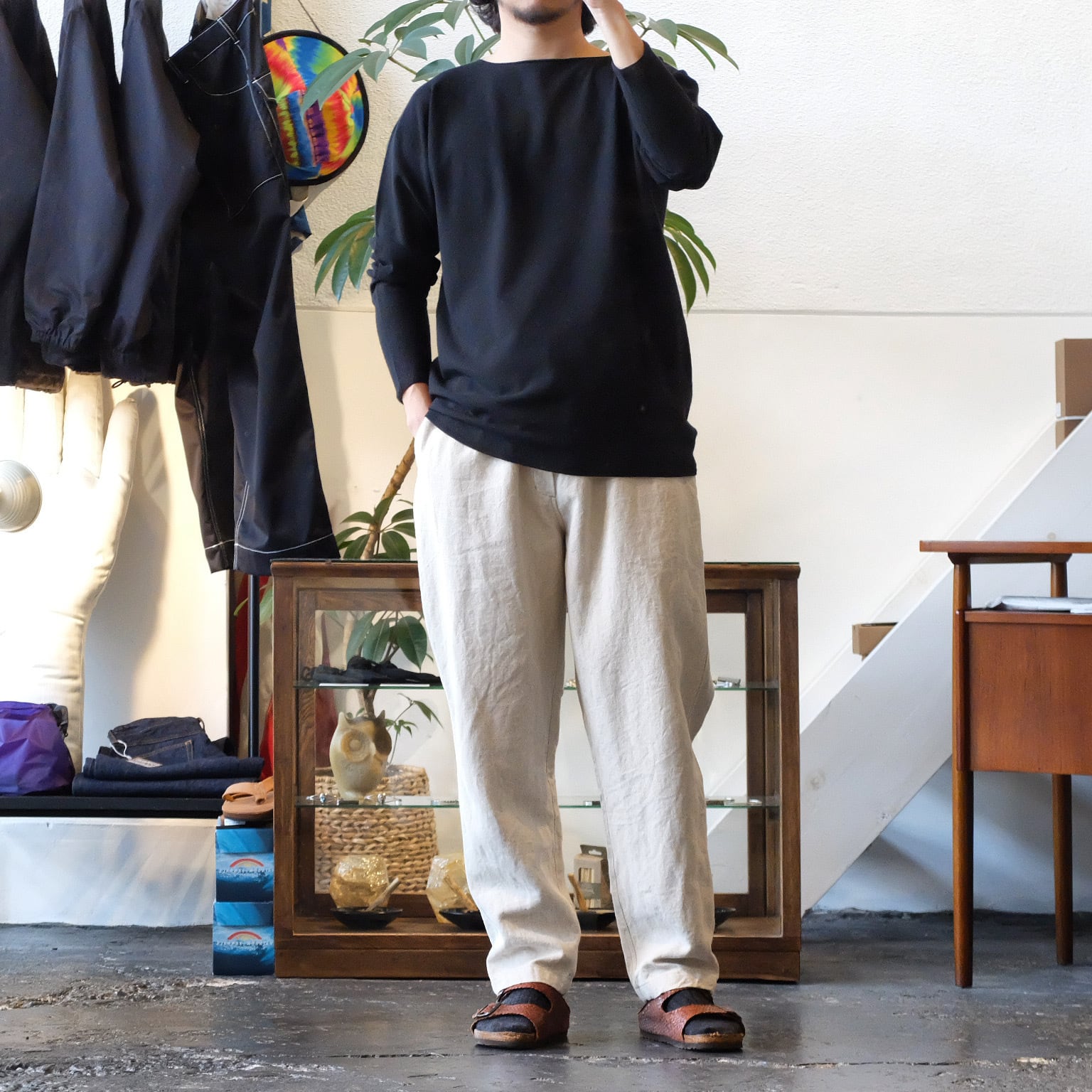 MITTAN＜ミッタン＞強撚ウールニット長袖 | Inhigh