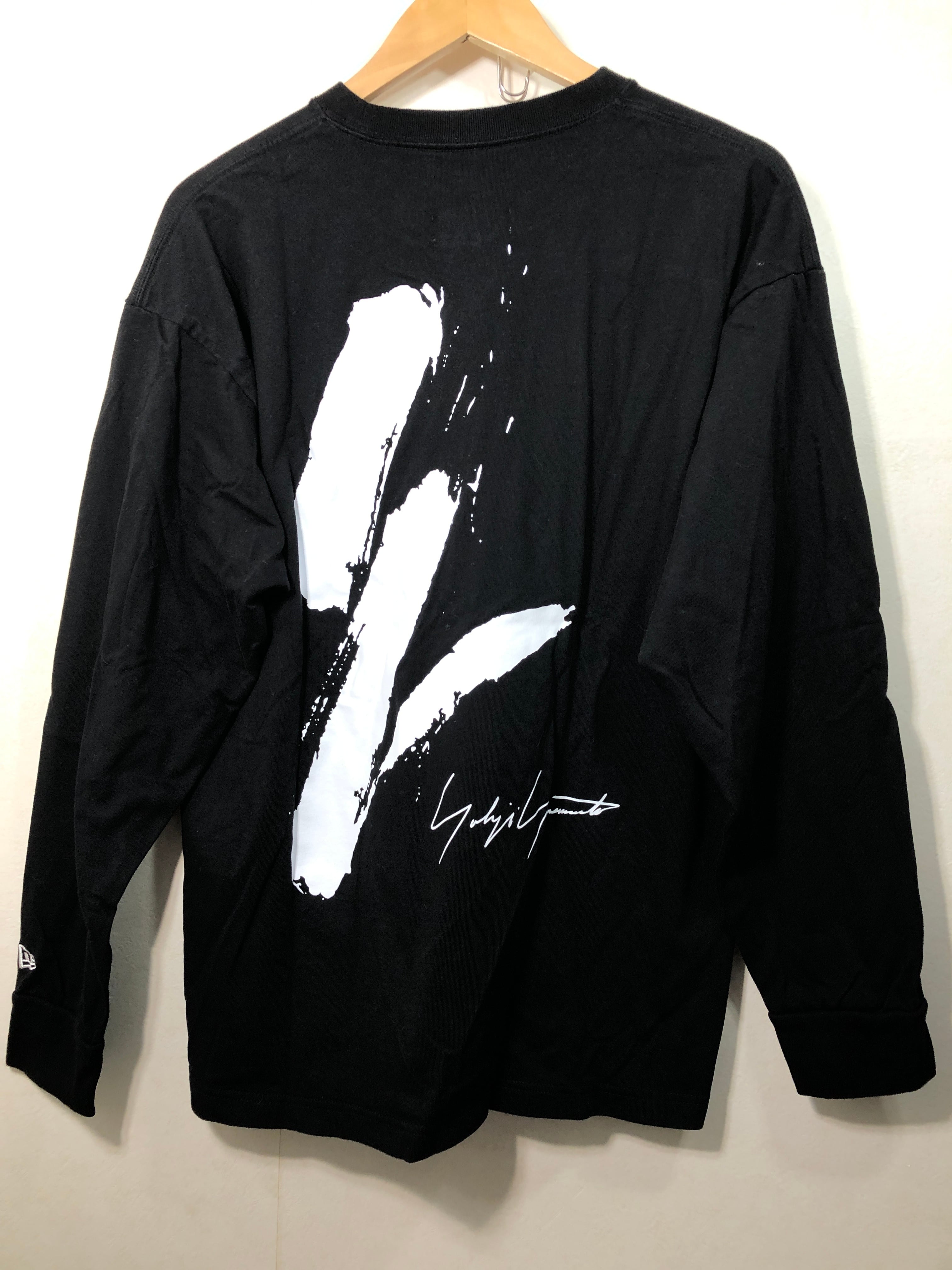 040906 yohji yamamoto NEW ERA ロンT L ブラック