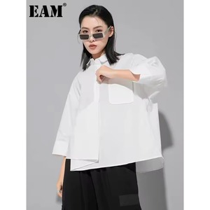 Asymmetry Pocket Loose Shirt【E0604】