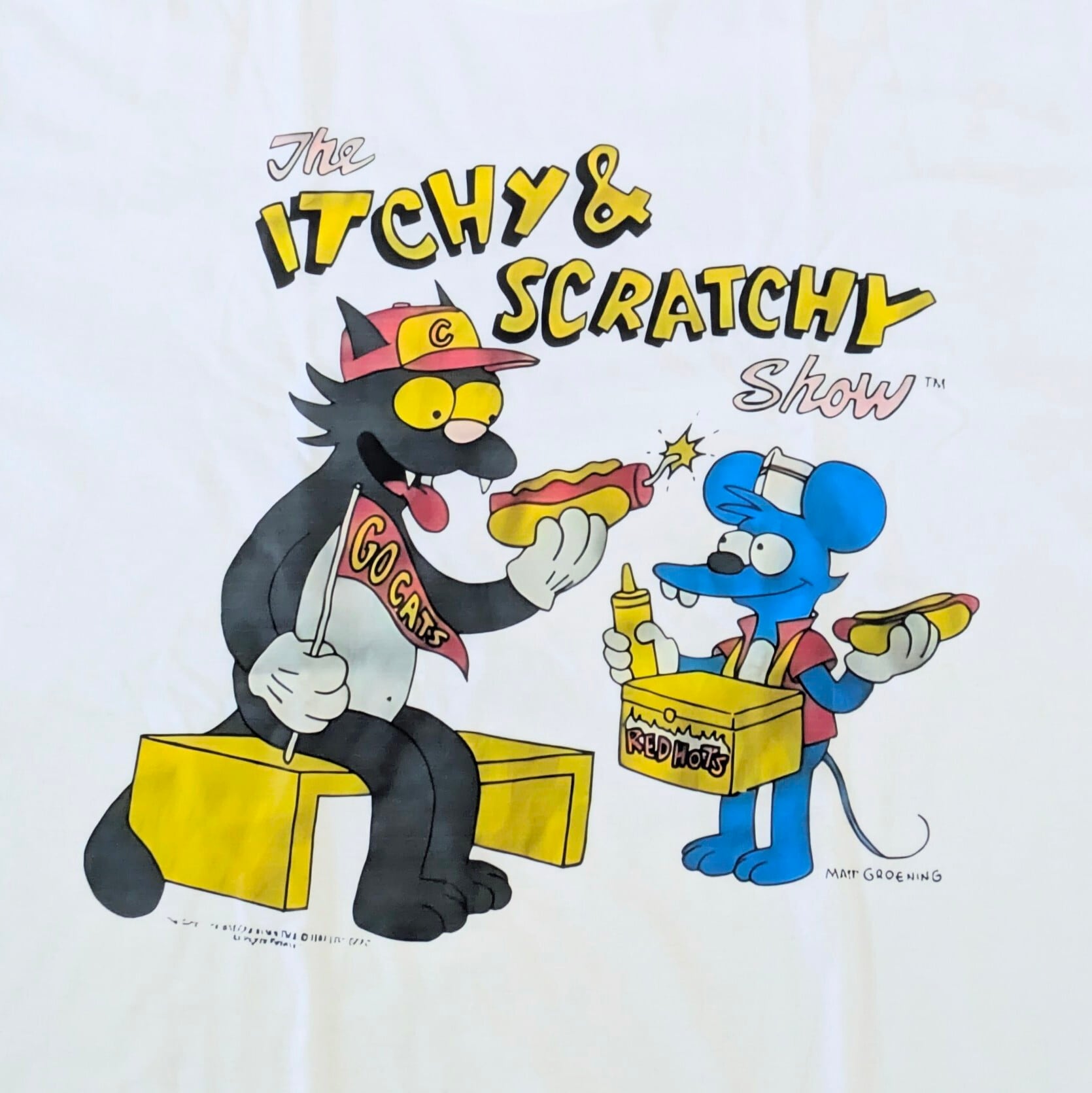 【 The Simpsons（ ザ・シンプソンズ ) 】『 The Itchy & Scratchy Show / イッチー＆スクラッチー 』 Tシャツ〚アメリカン雑貨 アメトイ〛