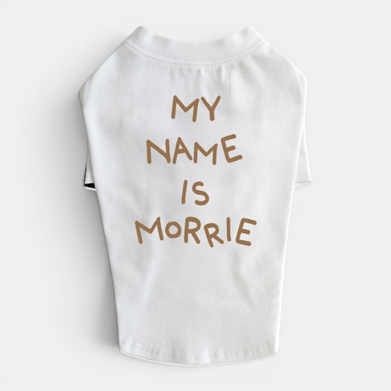 【予約】[ STAY MORRIE ] My Name Is T-shirt（お名前入り）｜White - 1