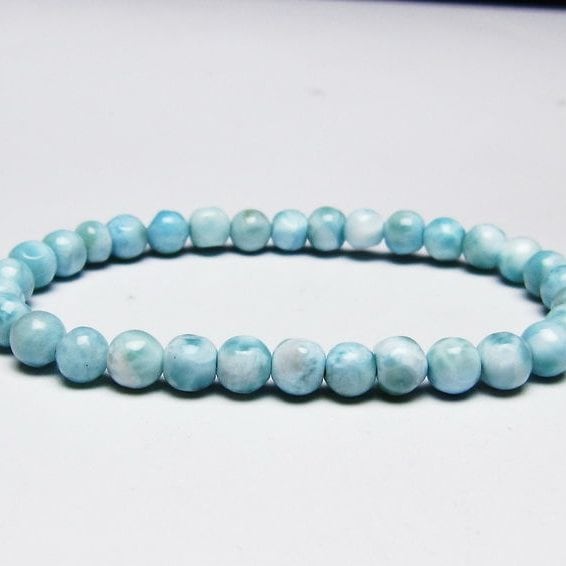 ラリマー ブレスレット 6mm 一点物 メール便可 [M便 1/10] 111-45448