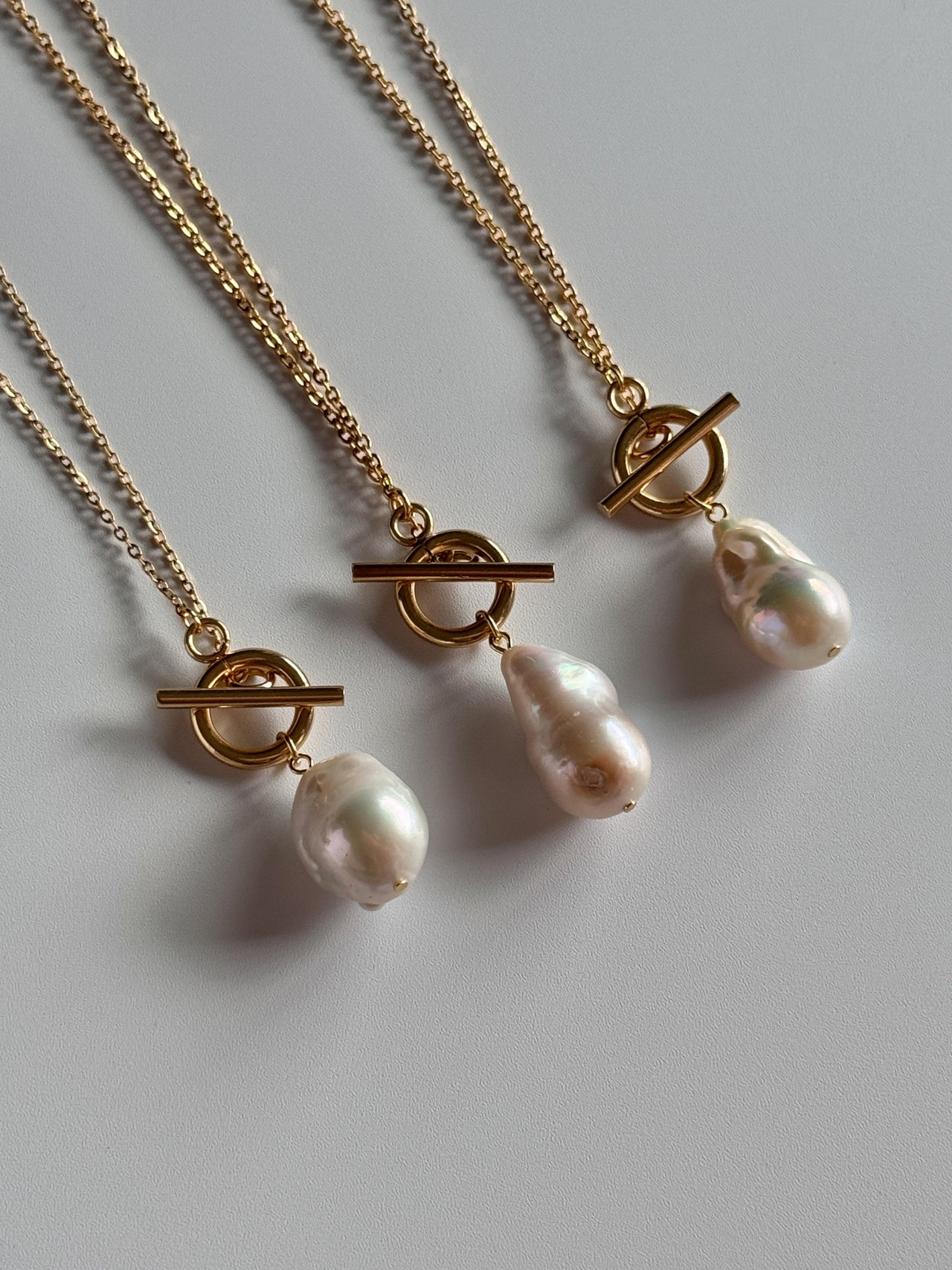 ［gold］pearl mantel necklace［GKN018］