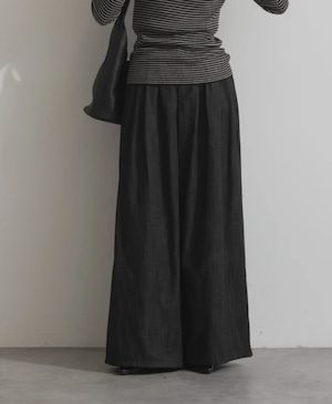 ナンバーミーTOKYO" MODE PATTERN WIDE PANTS"BLACK