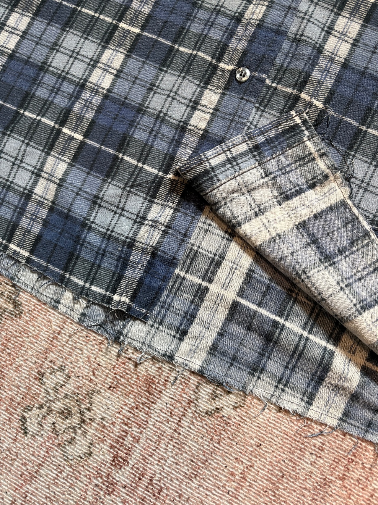 80〜90s / HABAND / print flannel check shirts