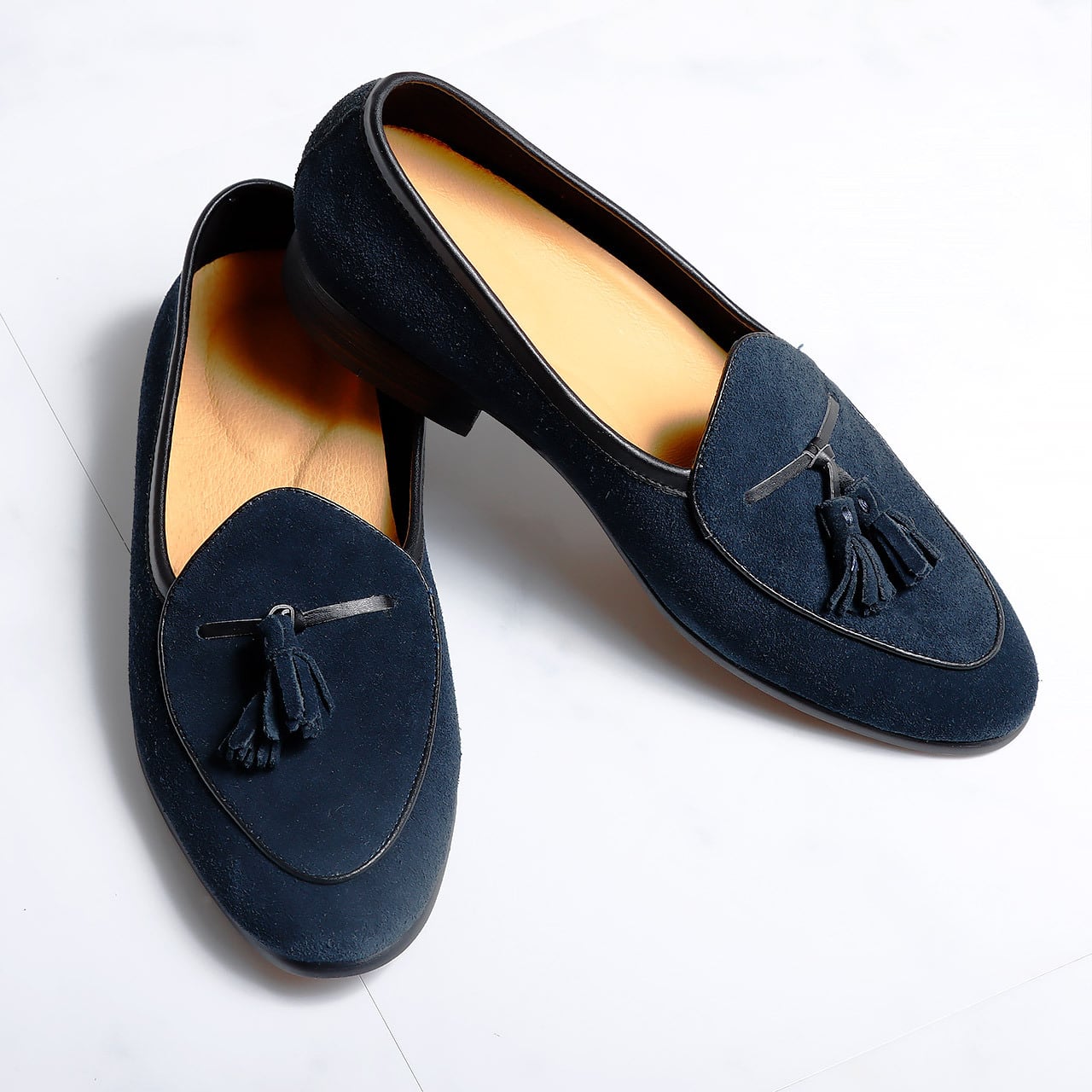 イタリア・ナポリ製スエードタッセルローファー FLEX スエード タッセルローファー ブラック | 25397 BL/S – MAGNANNI