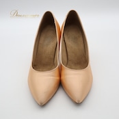 社交ダンス 衣装 スタンダード シューズ ピンク系 オレンジ系 SUPADANCE 靴 くつ ヒール レディース 無地 シンプル 光沢 上品 イングランド製 ダンス衣装 練習 レッスン イベント ステージ かわいい 明るい 華やか パーティー