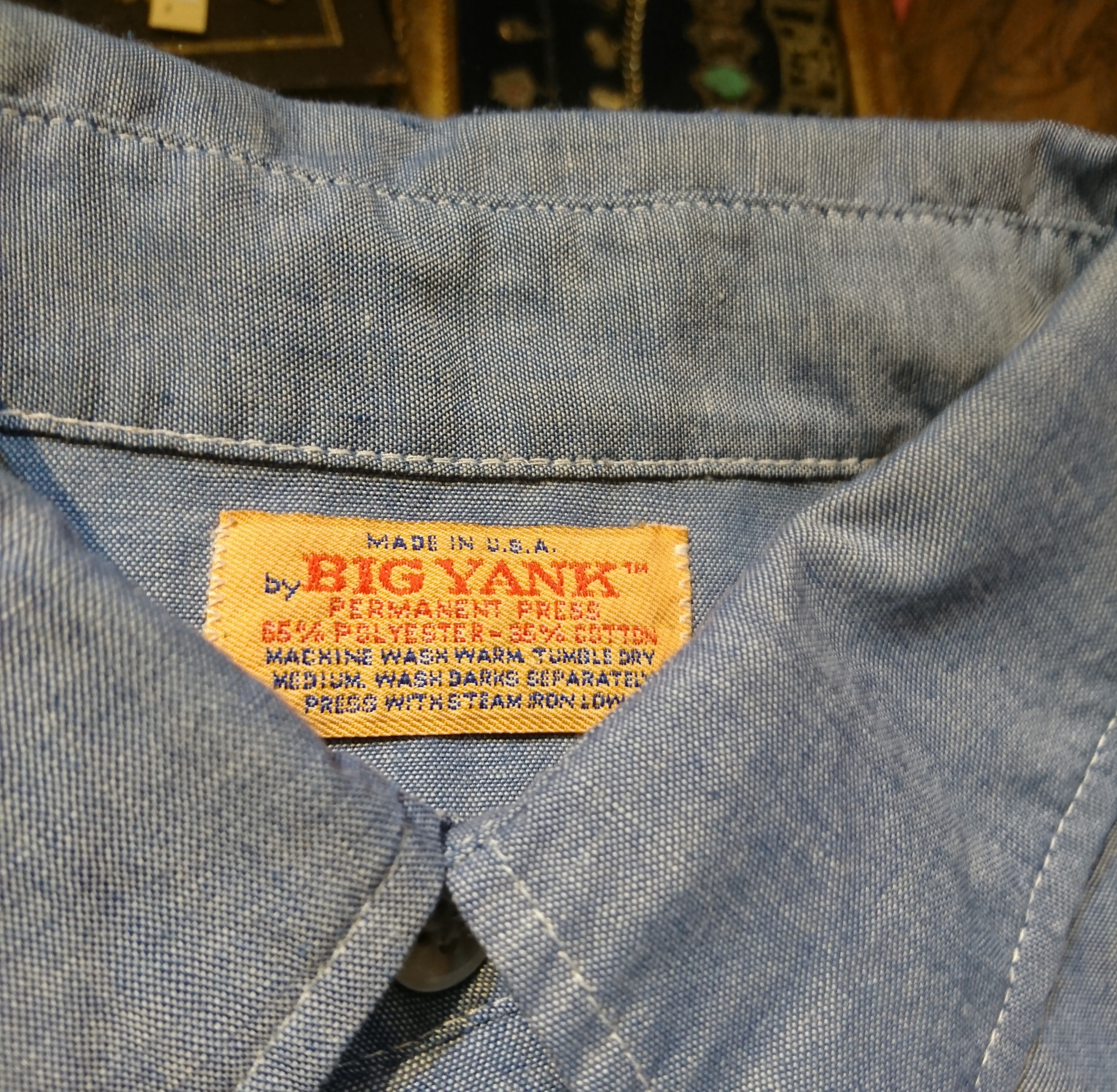 70s vintage big yank work shirt ヴィンテージ ビッグヤンク 70s vintage big yank work shirt ヴィンテージ ビッグヤンク