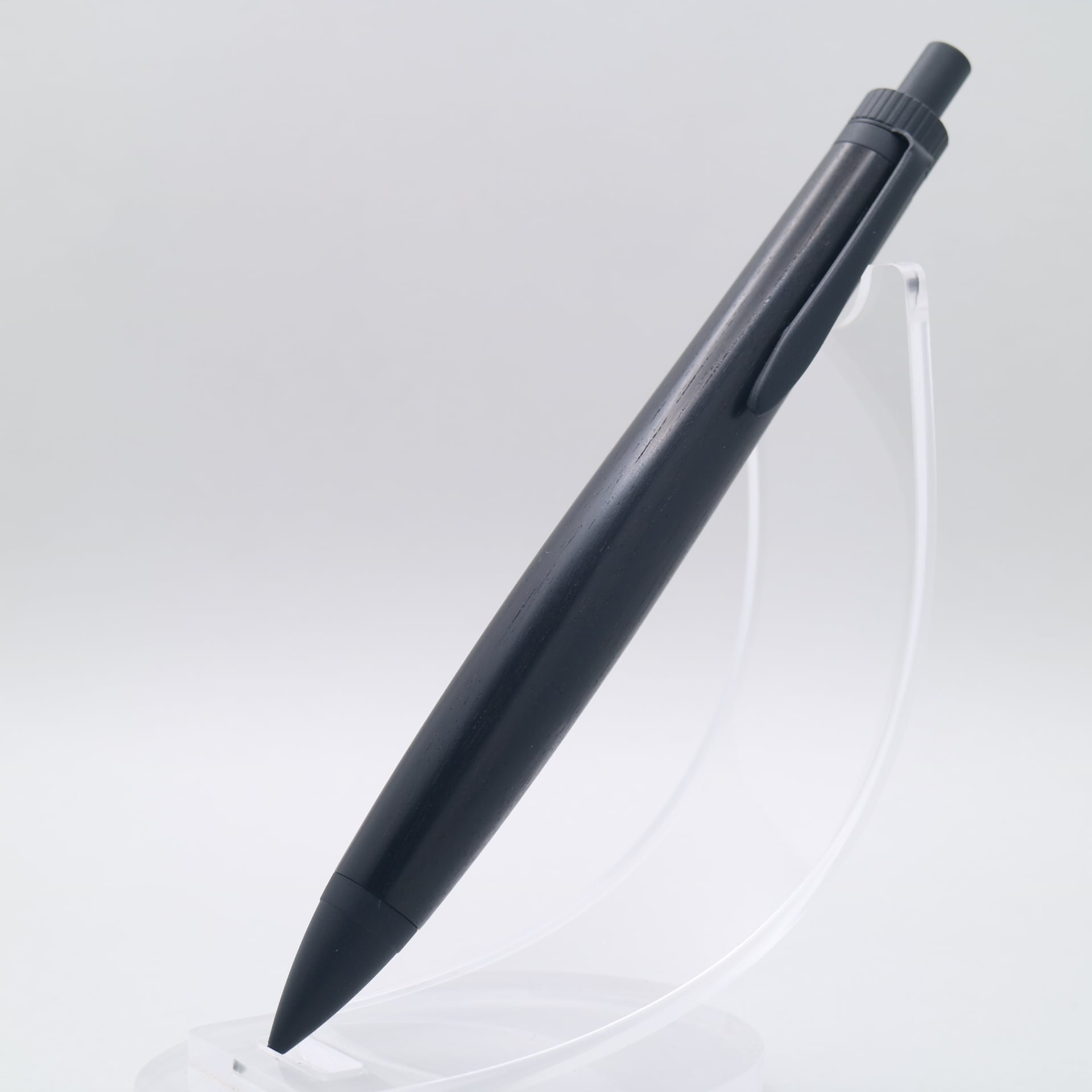 黒檀 × マットブラック｜木の質感を楽しむ木軸ペン｜250710 ボールペン