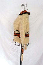 Wool knit cardigan