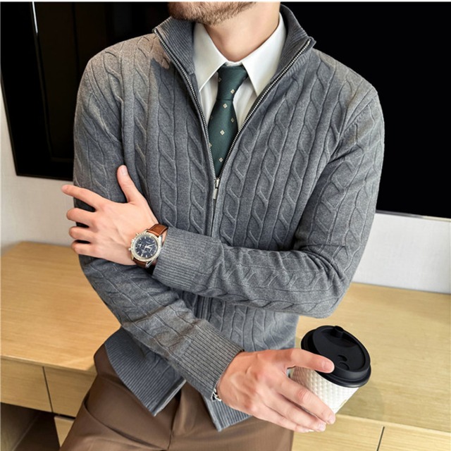 クラシックジップカーディガン(3color） M0865