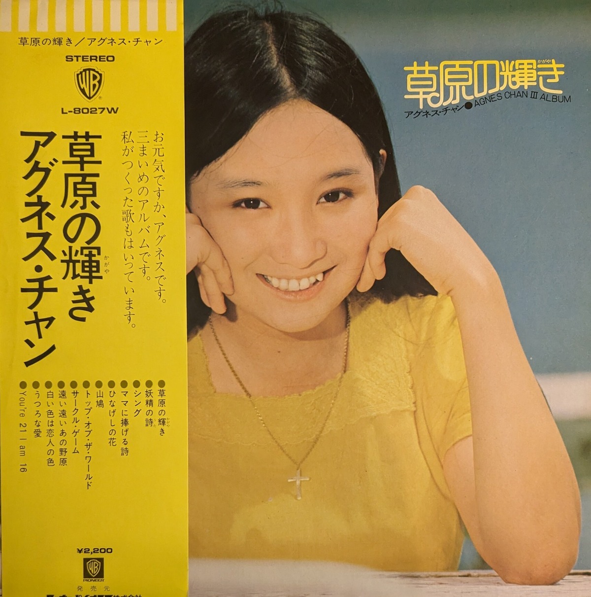 アグネス・チャン「草原の輝き」：LPレコード | 音とこだま