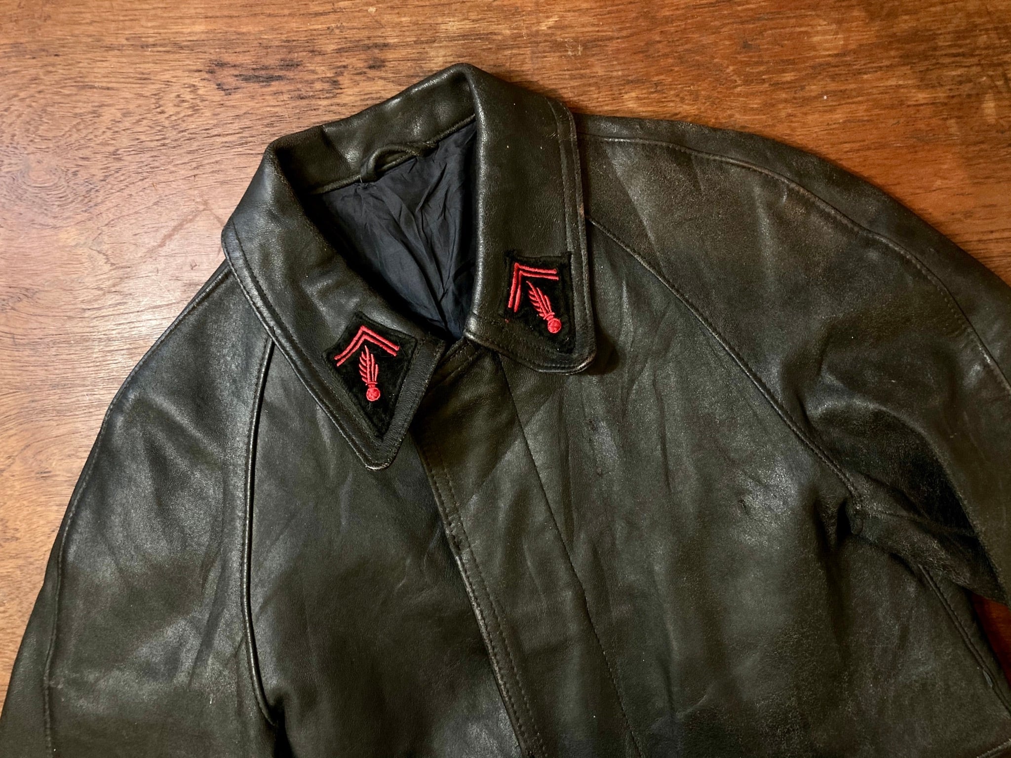 vintage fireman leather jacket ファイヤーマン - レザージャケット