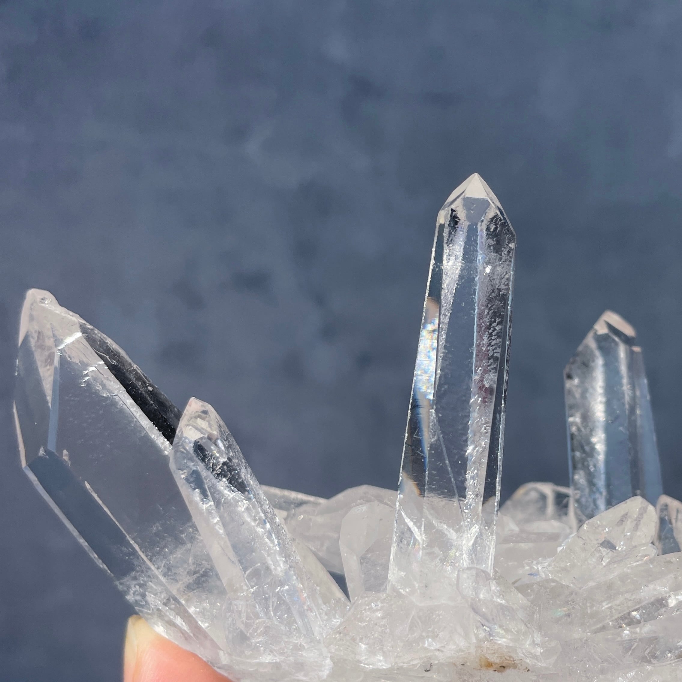 ゼッカ産水晶クリアクォーツ クラスター12◇ Clear Quartz From Zeca