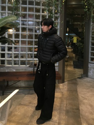 Lightweight Cropped Hooded Puffer Jacket (3color)