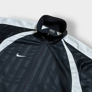 NIKE 日本製 トラックジャケット ジャージ スウッシュ 刺繍ロゴ ラグランスリーブ バックロゴ ビッグロゴ ジップアップ フルジップ ナイキ 古着