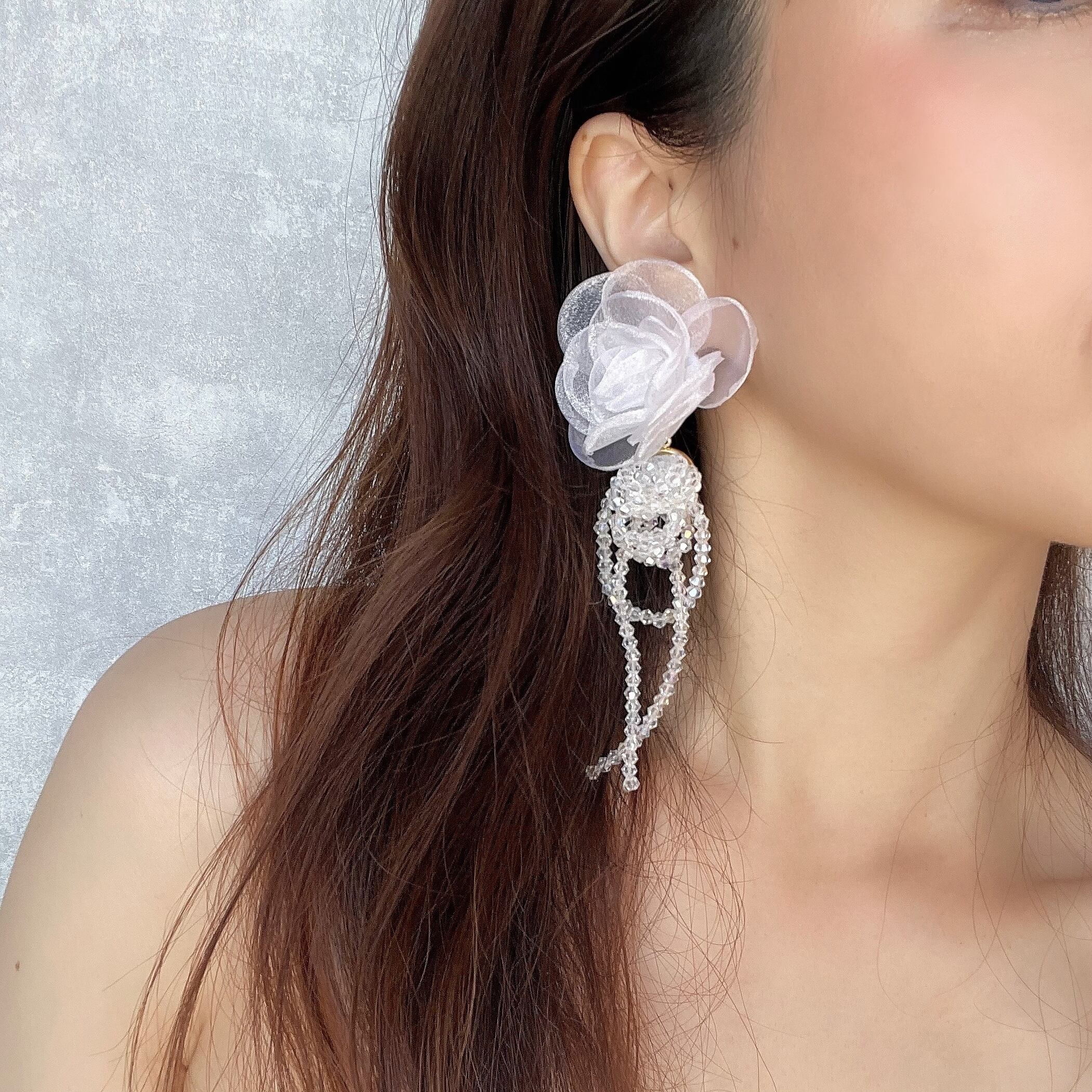 kuku フラワービーズウェディングピアス | Muguet Jewel オシャレな