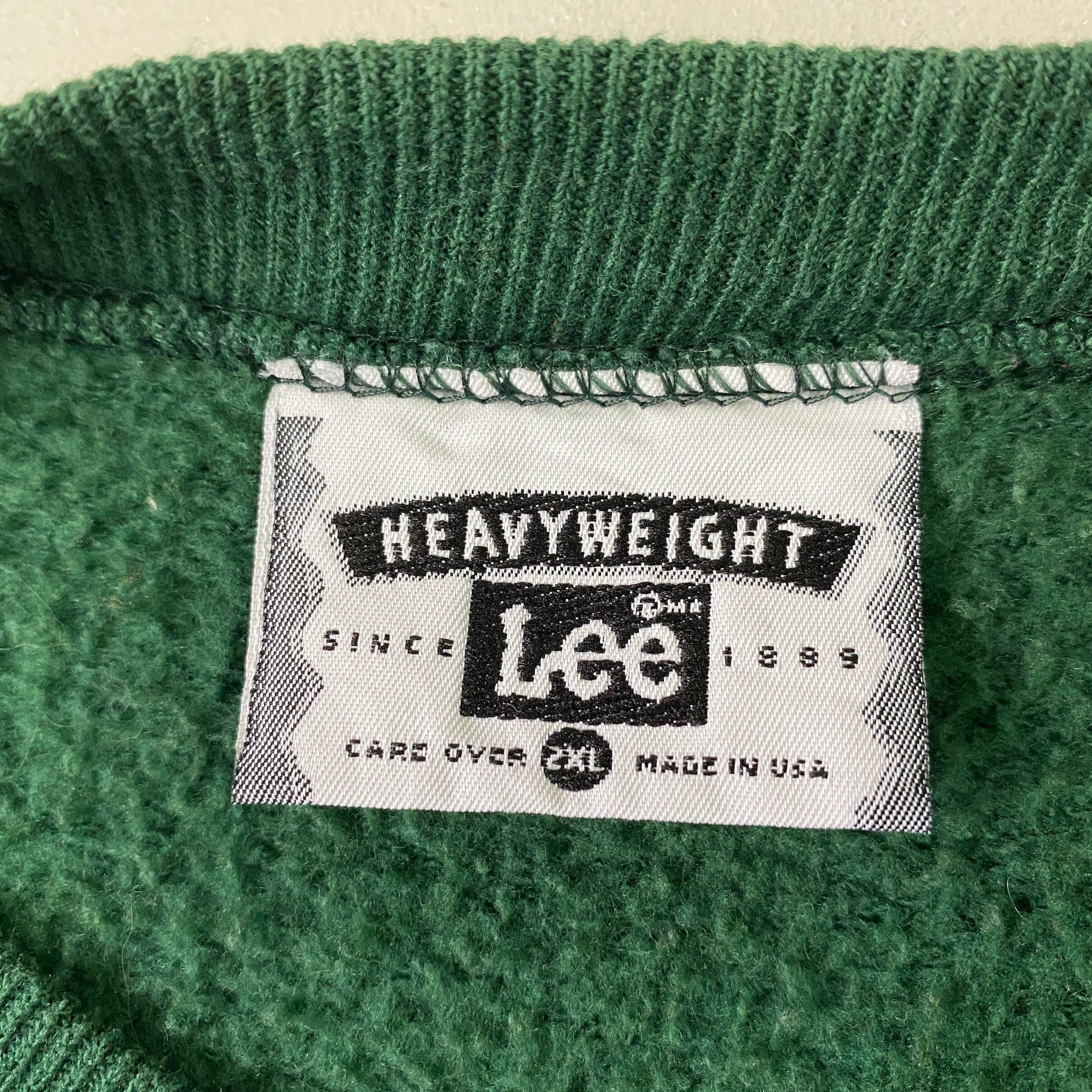 90s NFL Lee グリーンベイパッカーズ 刺繍ロゴスウェット 緑