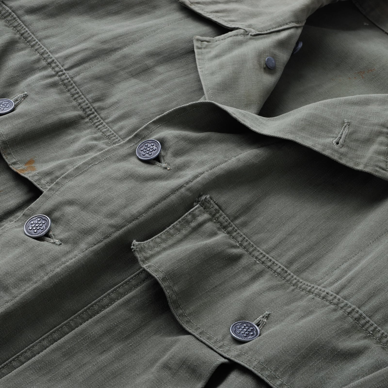 美品】40s U.S.ARMY M-43 HBT jacket special vintage militaly
