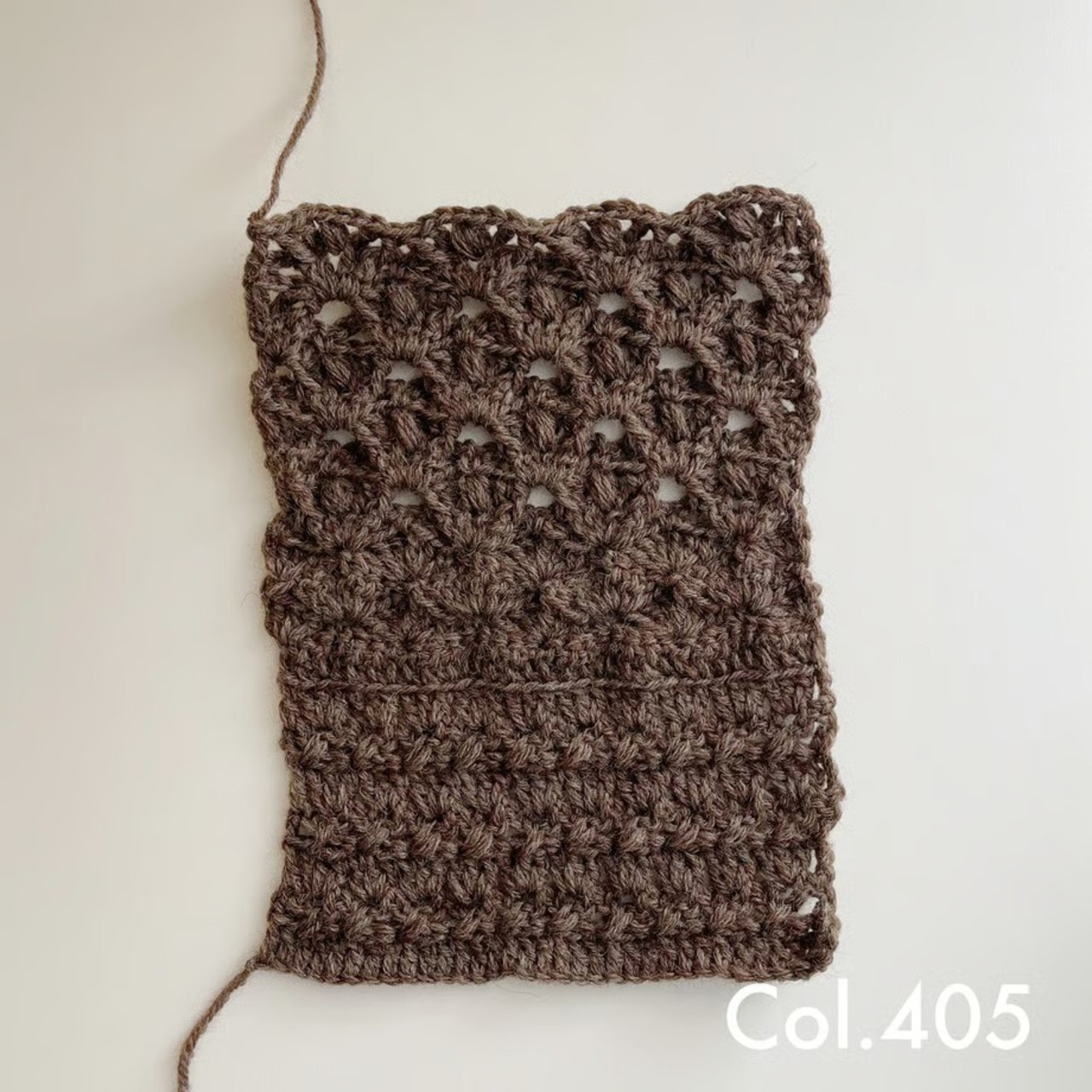 [Pattern] シェル編みのクロシェベスト