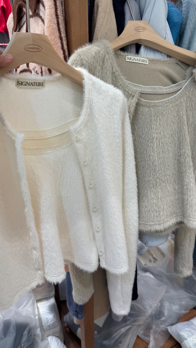 (予約) signature / Suri cardigan set 3color