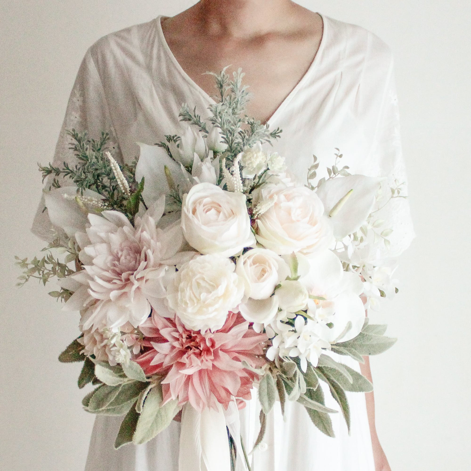 【ご予約品】Pale flower Bouquet＆Boutonniere | Carry Bouquet