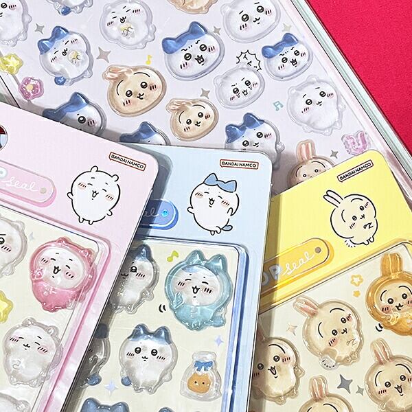 ちいかわ うさぎ ボンボンドロップシール 文具 | キャラクターグッズの
