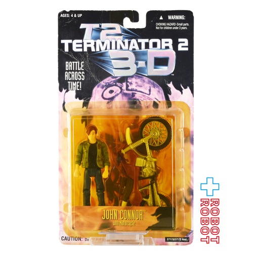 ケナー ターミネーター2:3-D ジョン・コナー with モーターサイクル アクションフィギュア 未開封 ※ブリスター黄色