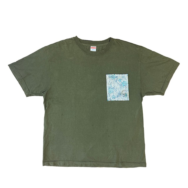 【寄付額入り】サリーポケットTシャツ オリーブ