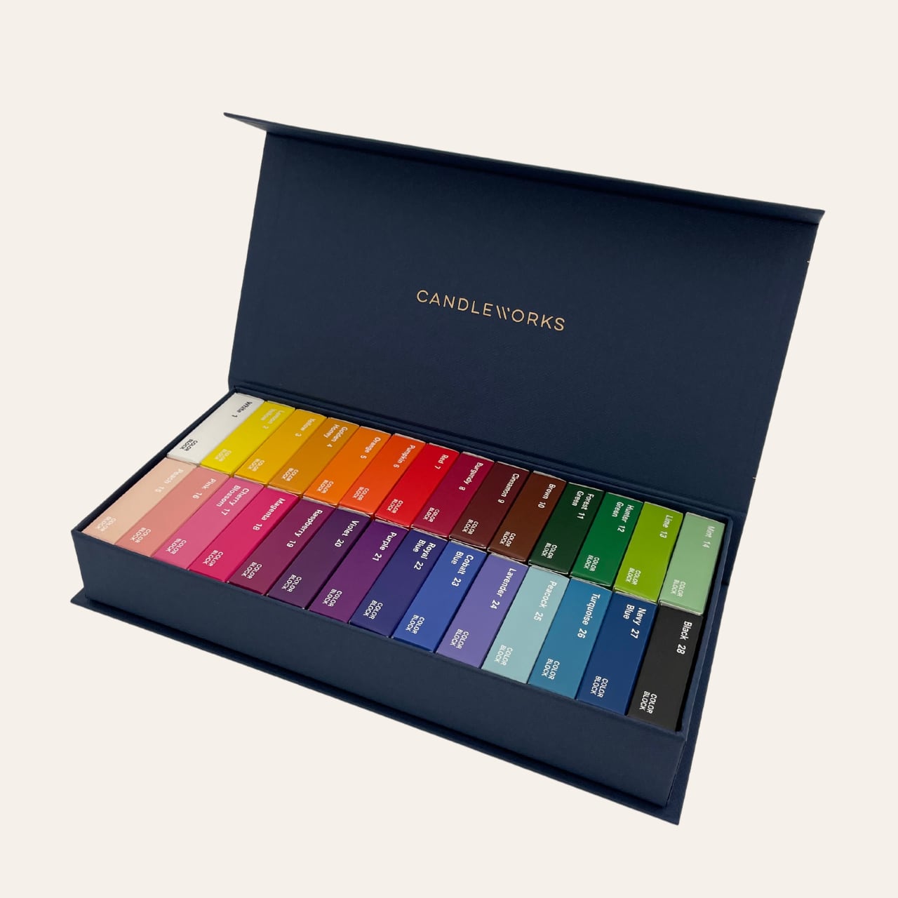 送料無料】candleworks 固形染料 28色セット(BOX付) | candlemedia