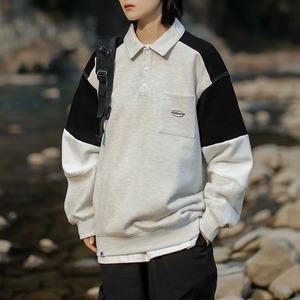 カラーブロックスウェットシャツ　J0219