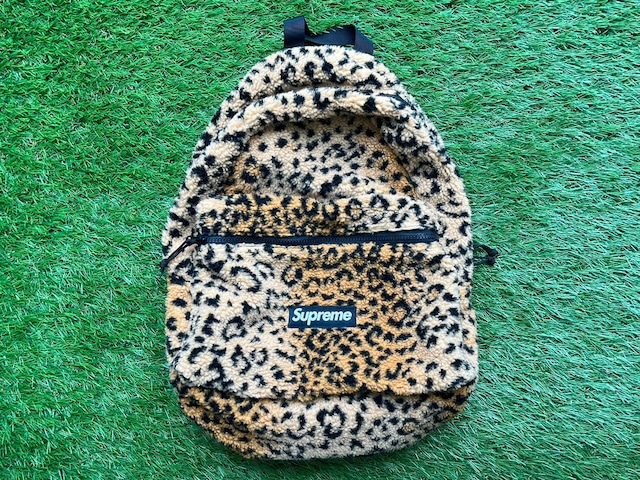 Supreme Leopard Fleece Backpack 42647