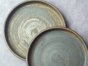 鉄錆 6寸ドラ鉢（切立皿・銅鑼鉢 ）／吉永哲子