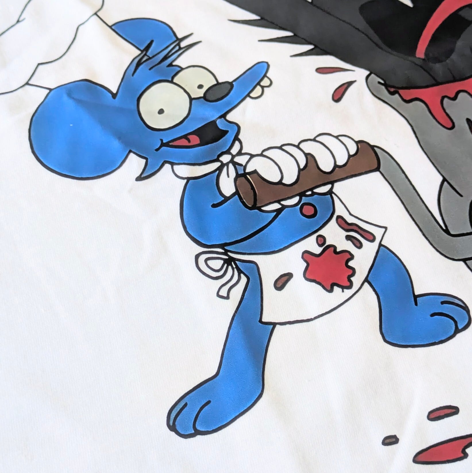 【 The Simpsons（ ザ・シンプソンズ ) 】『 The Itchy & Scratchy Show / イッチー＆スクラッチー 』 Tシャツ / WHITE〚アメリカン雑貨 アメトイ〛