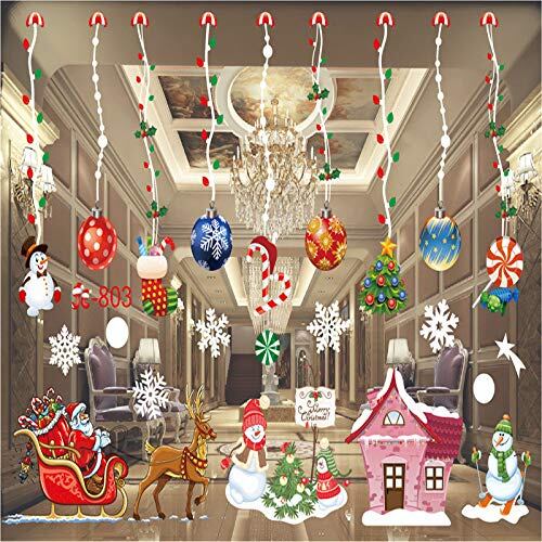 ENJOHOS クリスマスボールウィンドウステッカー サンタクロース ENJOHOS クリスマスボールウィンドウステッカー サンタクロース