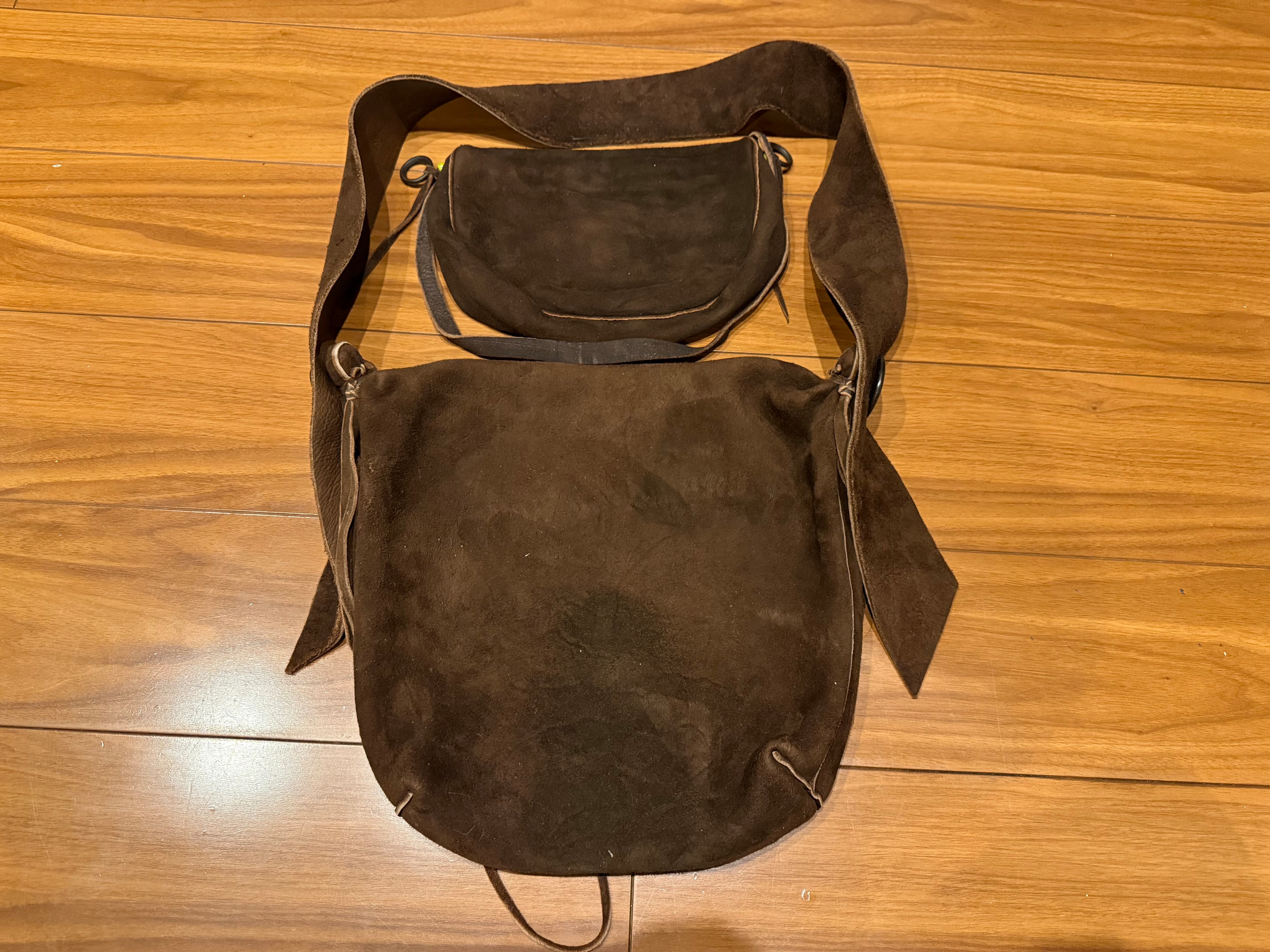 ほぼ新品 ディアスキンショルダーバッグS 焦茶 | ゴローズ 通販