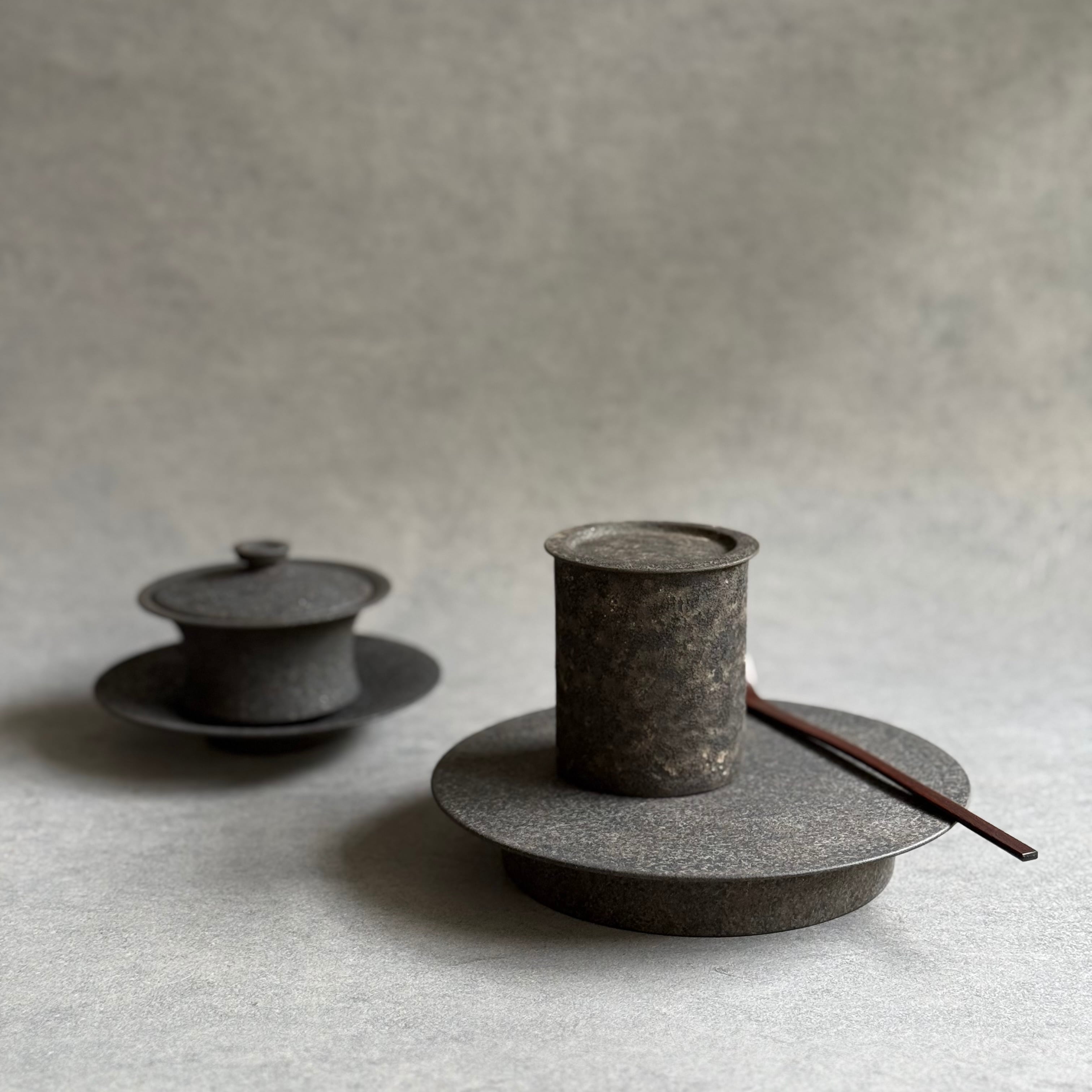 値下げしました【★新品未使用★》升たか作 蓋物 而妙斎好独楽透つくね蓋置 十五代 大西清右衛門